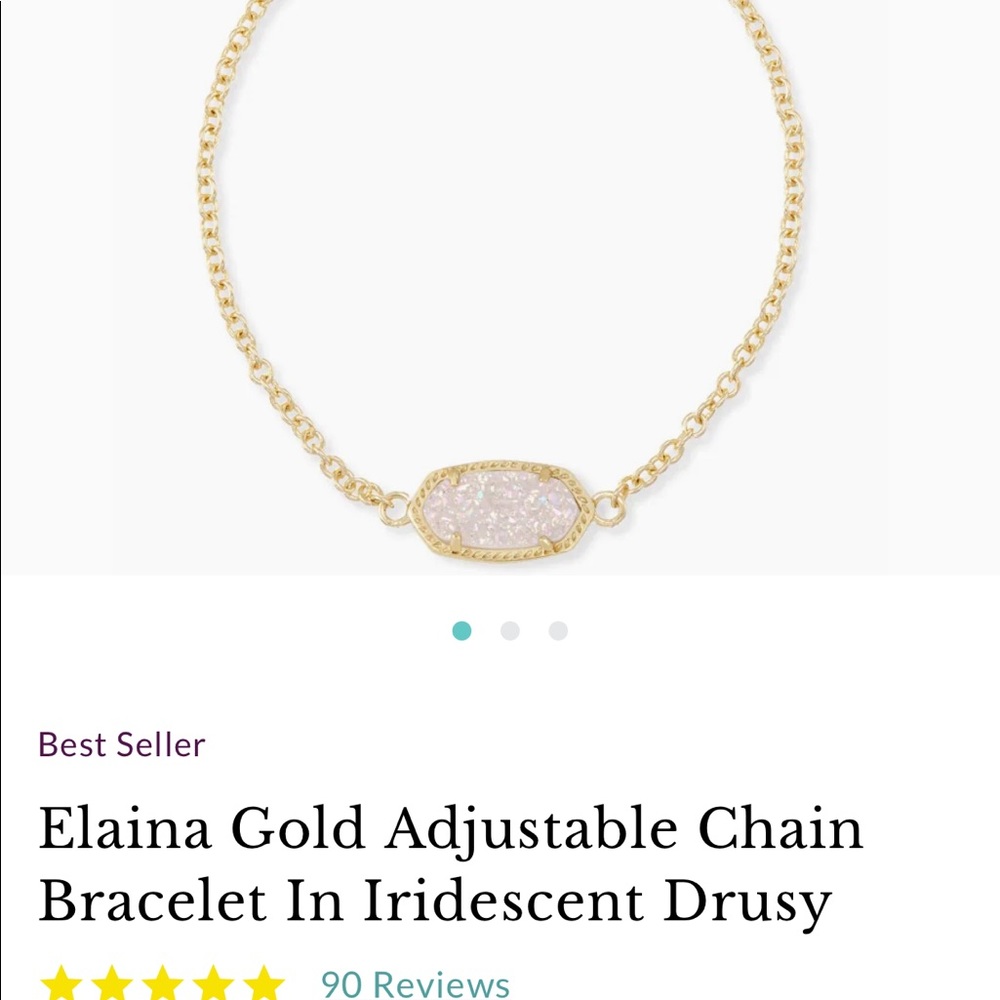 Kendra Scott  elaina drusy bracelet